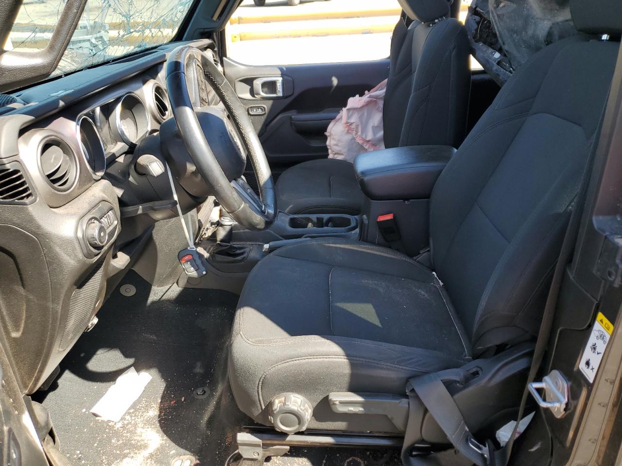 2019 Jeep Wrangler VIN 1C4GJXAN4KW501424 Copart auction photo, all over damage thumbnail 7
