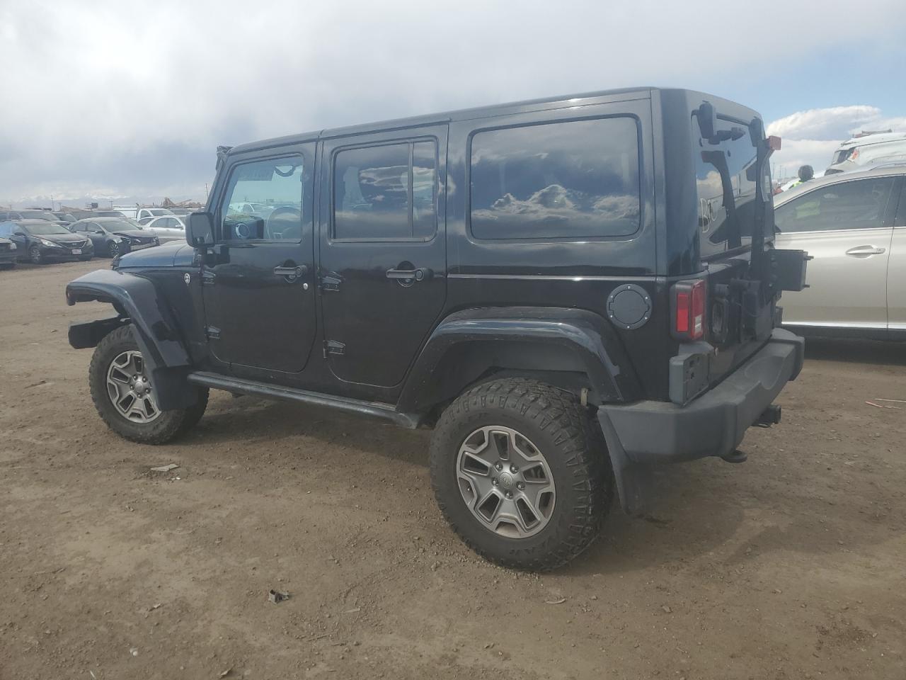 2015 Jeep Wrangler VIN 1C4BJWEGXFL601728 Copart auction photo, front end / undercarriage damage thumbnail 2