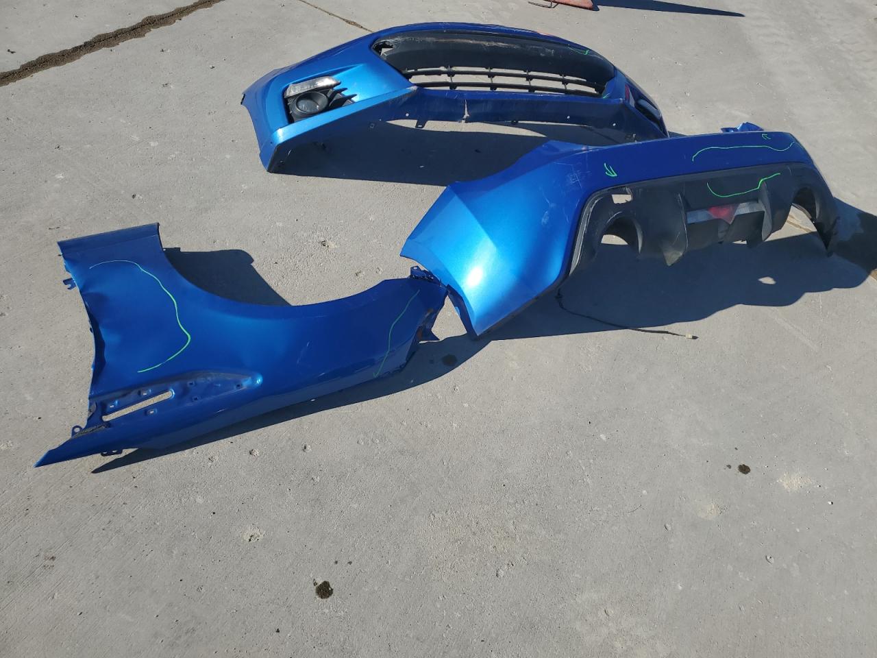 2013 Subaru BRZ VIN JF1ZCAC11D2611163 Copart auction photo, front end / rear end damage thumbnail 12