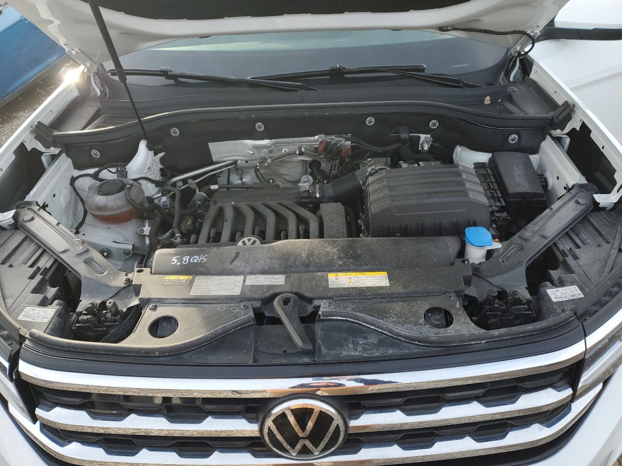 2021 Volkswagen Atlas VIN 1V2WR2CA9MC574891 Copart auction photo, front end / side damage thumbnail 12