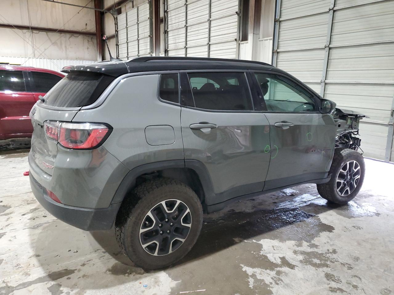2019 Jeep Compass VIN 3C4NJDDB5KT799253 Copart auction photo, front end / side damage thumbnail 3