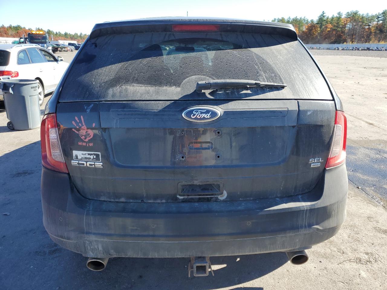 2013 Ford Edge VIN 2FMDK4JC7DBC27665 Copart auction photo, front end / side damage thumbnail 6