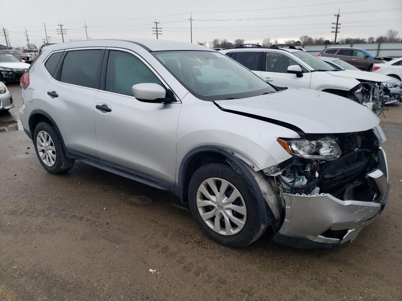 2018 Nissan Rogue VIN KNMAT2MV6JP504476 Copart auction photo, front end / frame damage damage thumbnail 4