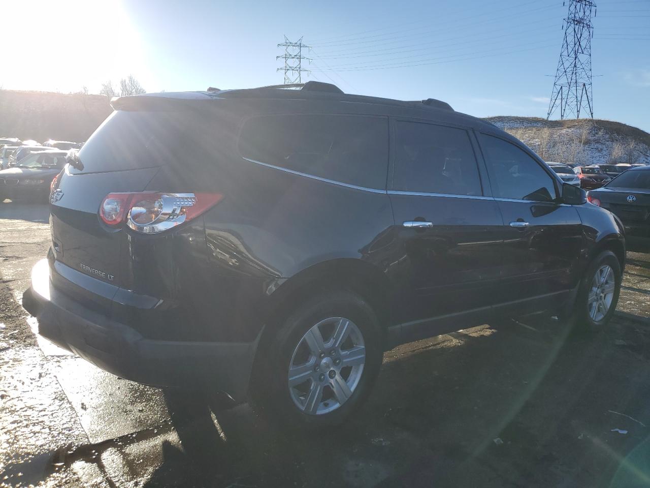 2010 Chevrolet Traverse VIN 1GNLVFED1AS144053 Copart auction photo, side / hail damage thumbnail 3