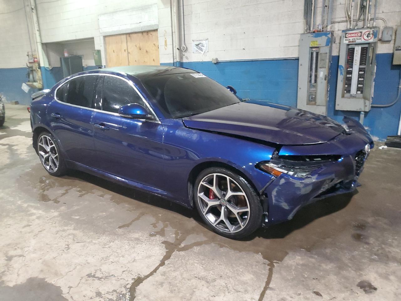 2021 Alfa Romeo Giulia VIN ZARFANBN3M7649517 Copart auction photo, front end / rear end damage thumbnail 4