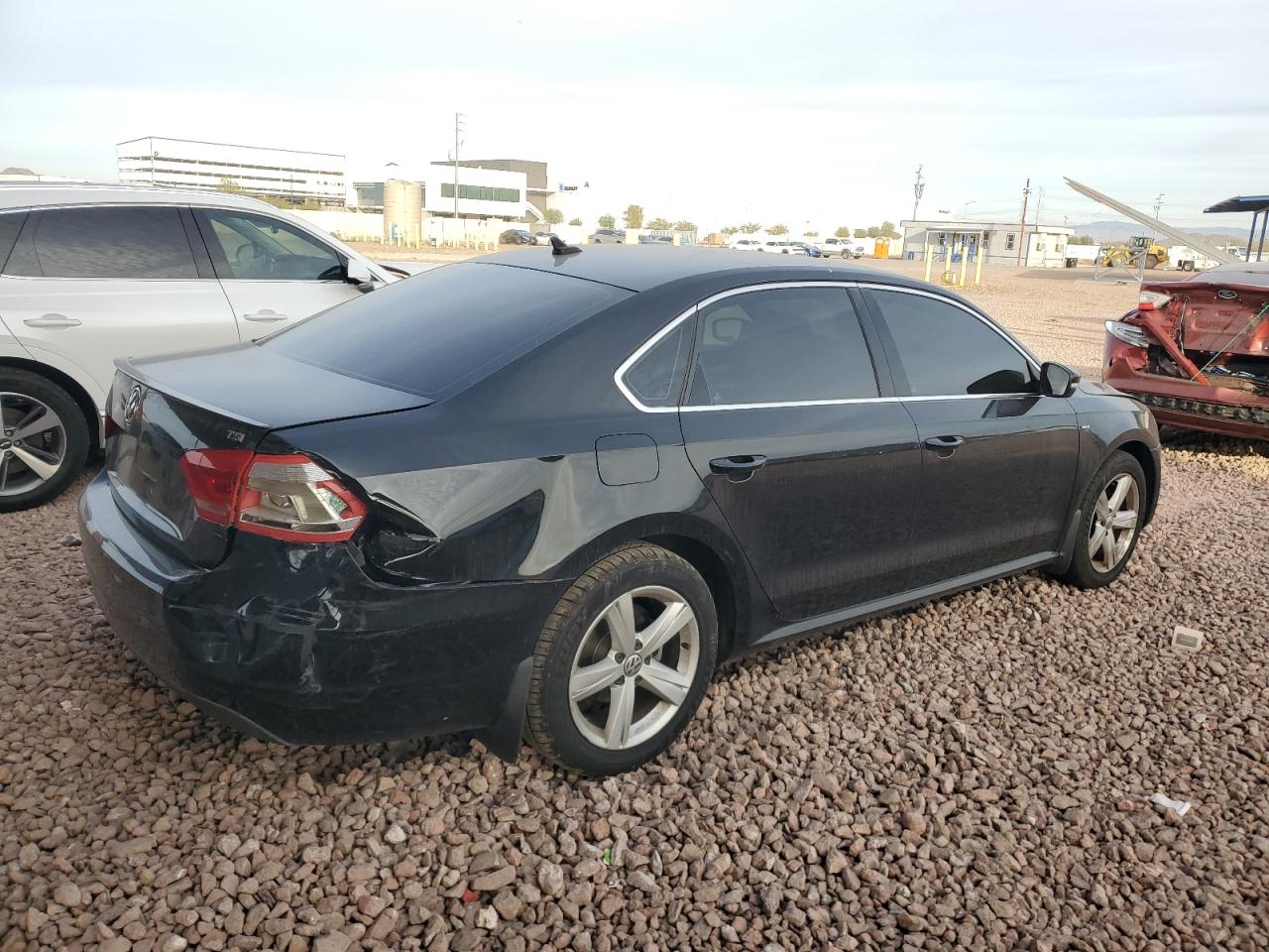 2015 Volkswagen Passat VIN 1VWAT7A34FC098032 Copart auction photo, rear end damage thumbnail 3