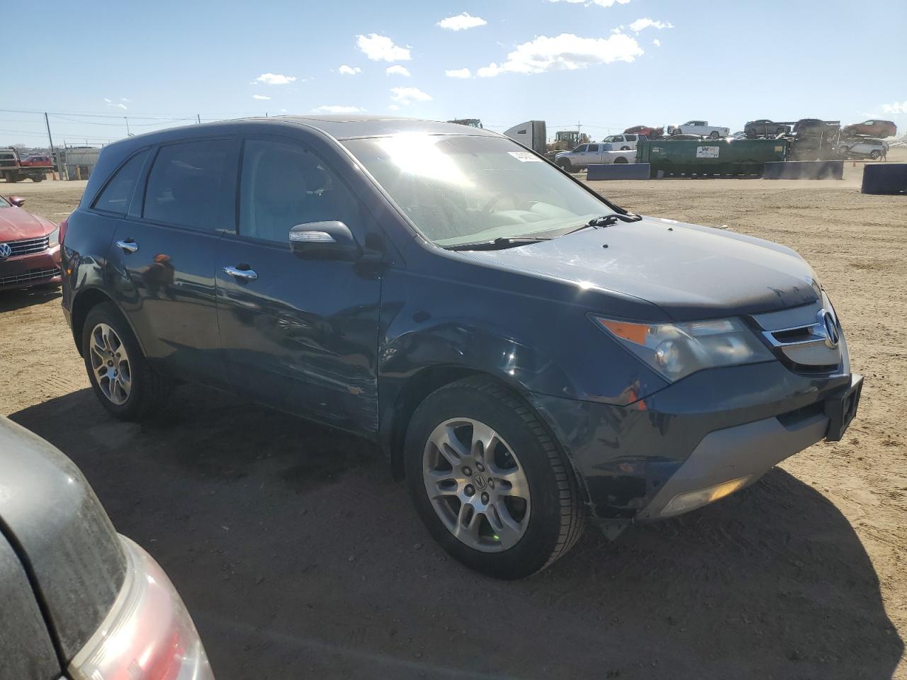 2009 Acura MDX VIN 2HNYD28639H528081 Copart auction photo, side / front end damage thumbnail 4