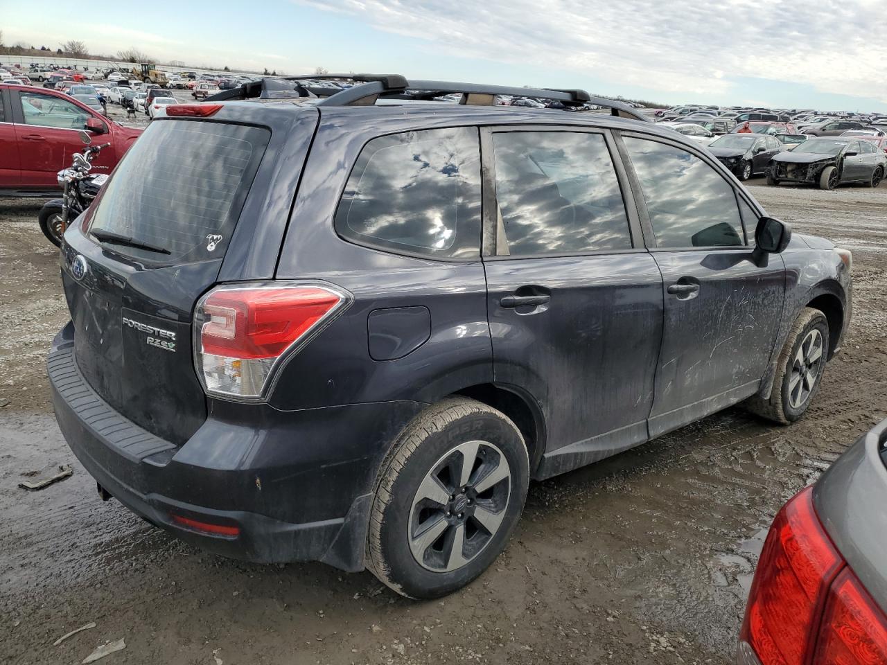 2017 Subaru Forester VIN JF2SJABC5HH411606 Copart auction photo, rear end / side damage thumbnail 3