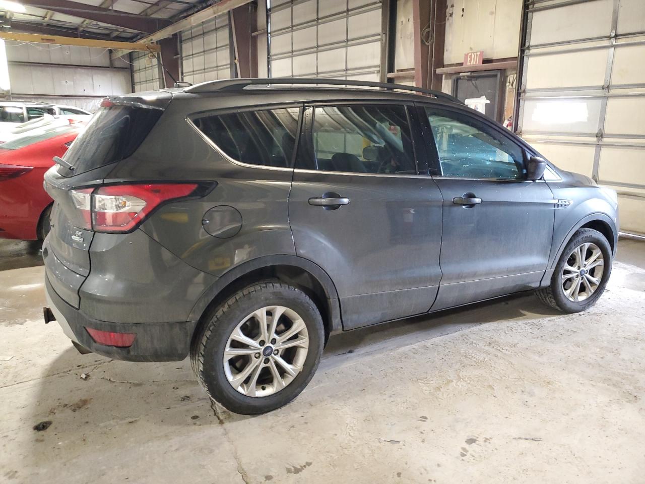 2017 Ford Escape VIN 1FMCU9G92HUC01280 Copart auction photo, side / front end damage thumbnail 3