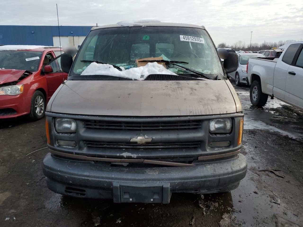 2002 Chevrolet Express VIN 1GNFG15MX21179773 Copart auction photo, burn damage thumbnail 5