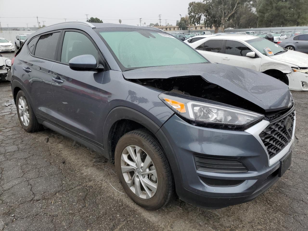 2021 Hyundai Tucson VIN KM8J33A44MU398399 Copart auction photo, rear end / front end damage thumbnail 4