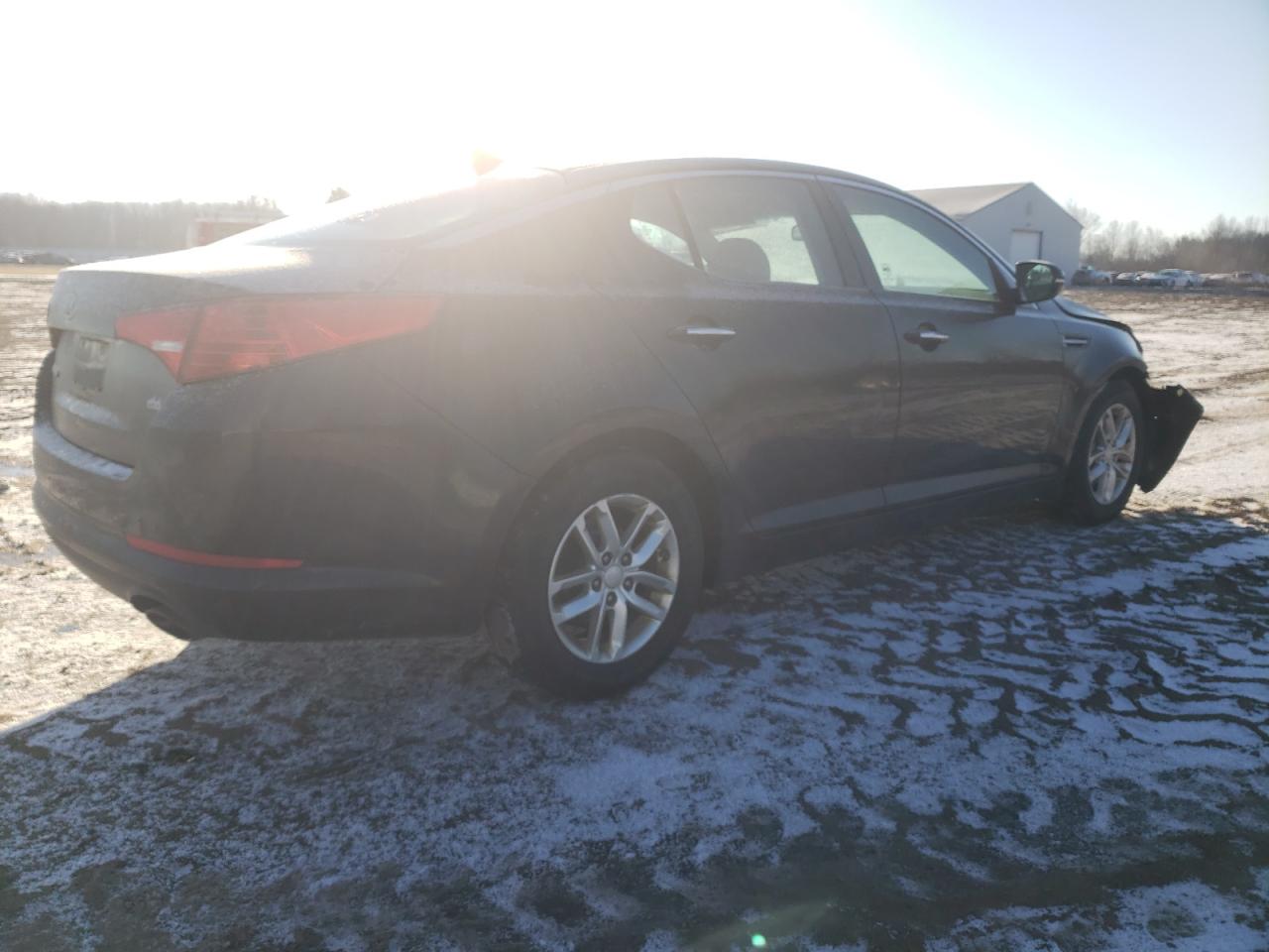 2013 KIA Optima VIN KNAGM4A77D5301103 Copart auction photo, front end / undercarriage damage thumbnail 3