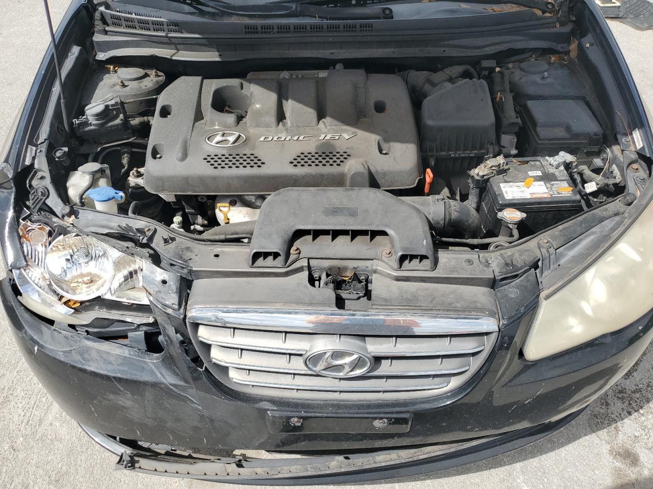 2007 Hyundai Elantra VIN KMHDU46D47U224927 Copart auction photo, front end damage thumbnail 11