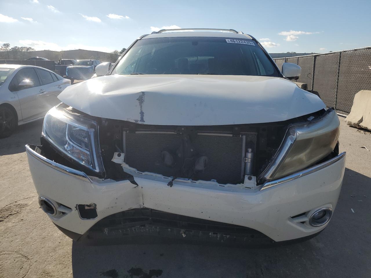 2016 Nissan Pathfinder VIN 5N1AR2MMXGC671022 Copart auction photo, front end damage thumbnail 5