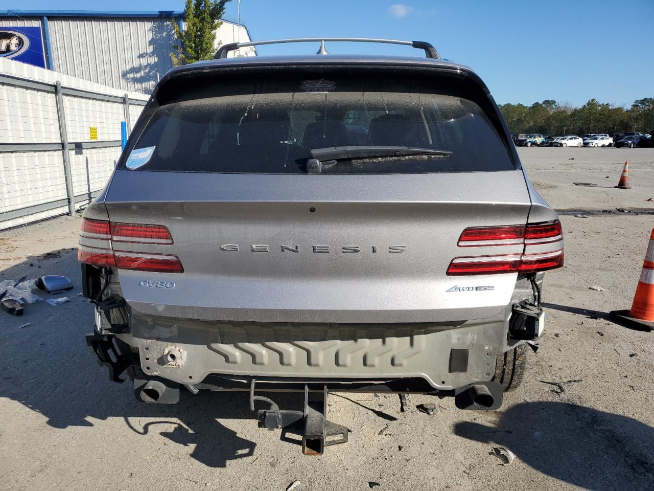 2022 Genesis Gv80 VIN KMUHCESCXNU083352 Copart auction photo, all over damage thumbnail 6