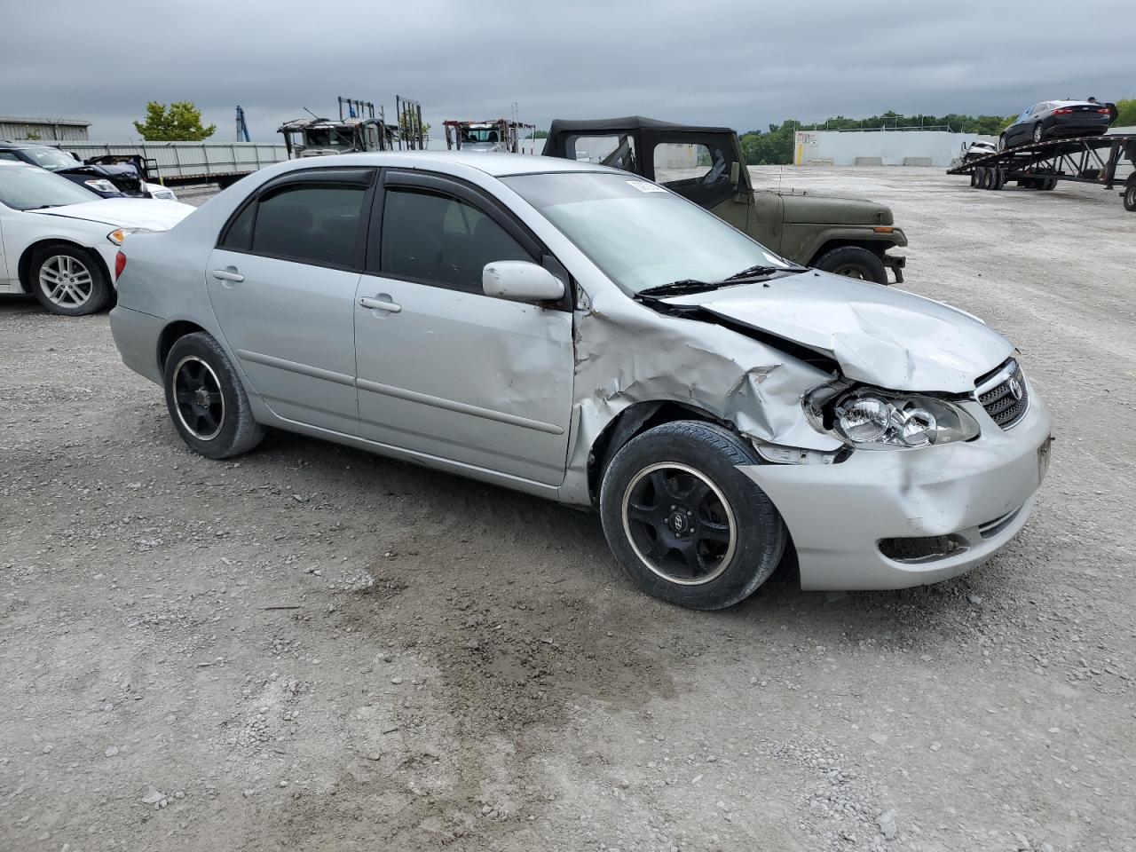 2008 Toyota Corolla VIN 2T1BR32EX8C909423 Copart auction photo, all over damage thumbnail 4