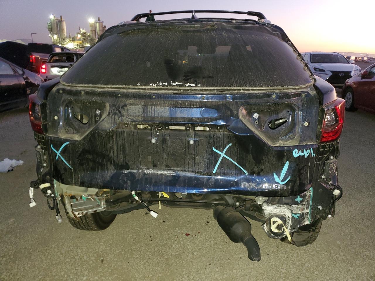 2022 Lexus RX VIN 2T2HGMDA7NC084691 Copart auction photo, rear end damage thumbnail 6