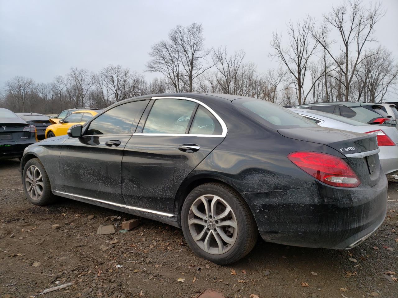 2018 Mercedes-Benz C-klasse VIN 55SWF4KB4JU243794 Copart auction photo, rear end / minor dent/scratches damage thumbnail 2