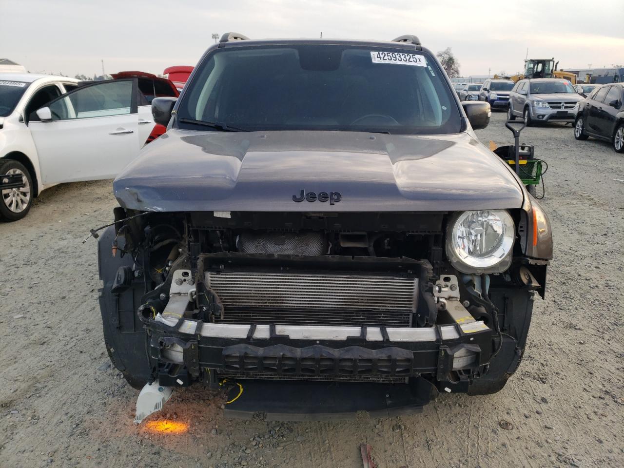 2019 Jeep Renegade VIN ZACNJABB5KPK67605 Copart auction photo, front end damage thumbnail 5