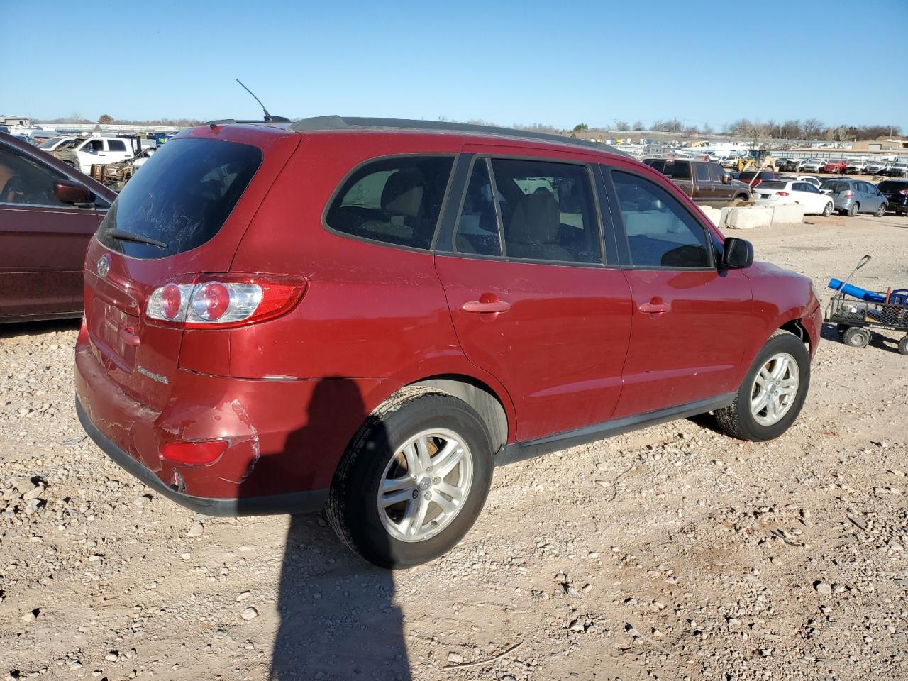 2011 Hyundai Santa Fe VIN 5XYZG3AB8BG011409 Copart auction photo, front end / rear end damage thumbnail 3