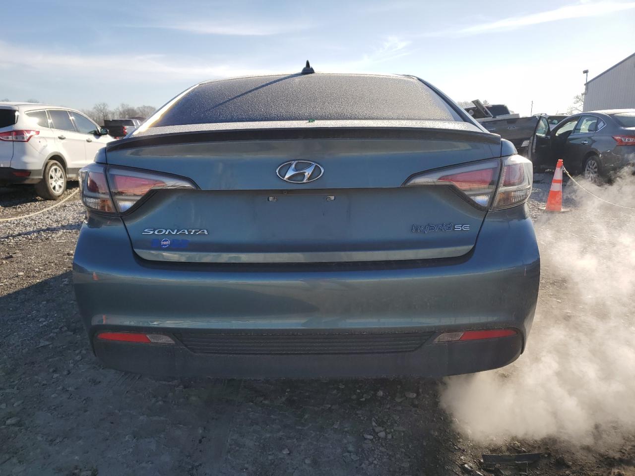 2016 Hyundai Sonata VIN KMHE24L17GA038739 Copart auction photo, side damage thumbnail 6