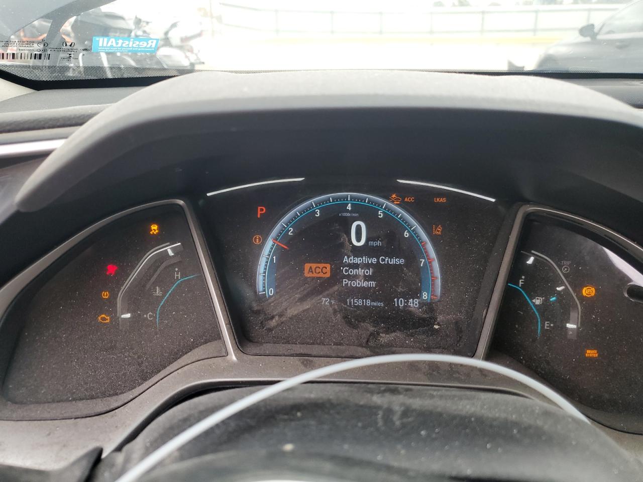 2019 Honda Civic VIN 19XFC1F30KE017612 Copart auction photo, front end / minor dent/scratches damage thumbnail 9