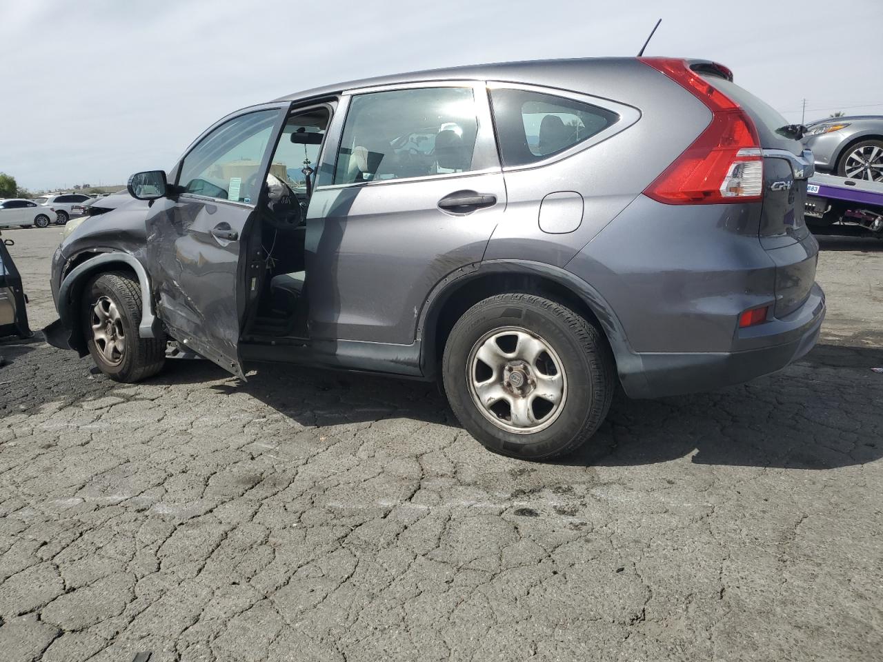 2015 Honda CR-V VIN 3CZRM3H3XFG708959 Copart auction photo, front end / side damage thumbnail 2
