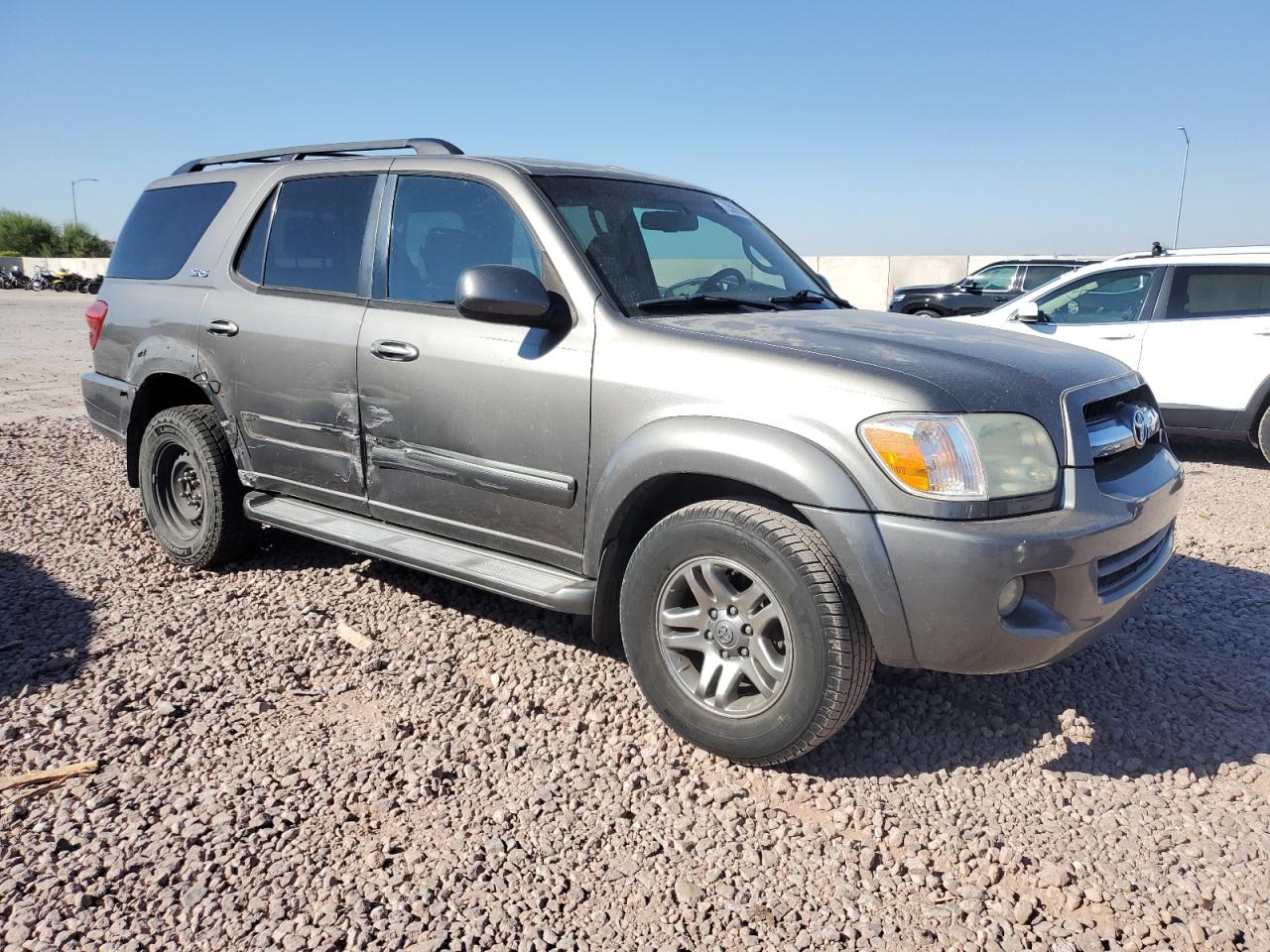 2006 Toyota Sequoia VIN 5TDZT34A86S282963 Copart auction photo, side / rear end damage thumbnail 4