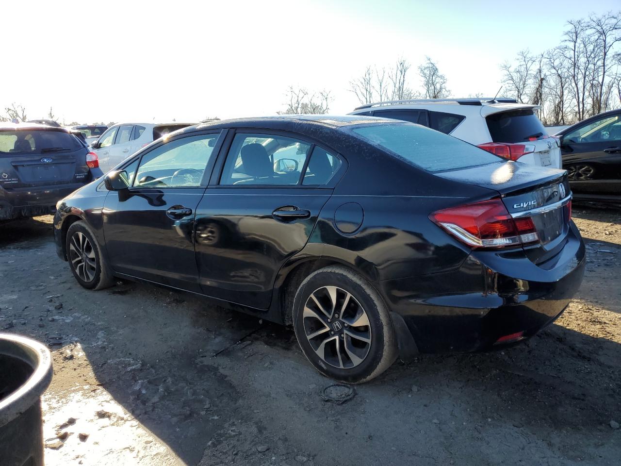 2015 Honda Civic VIN 19XFB2F88FE269179 Copart auction photo, side damage thumbnail 2