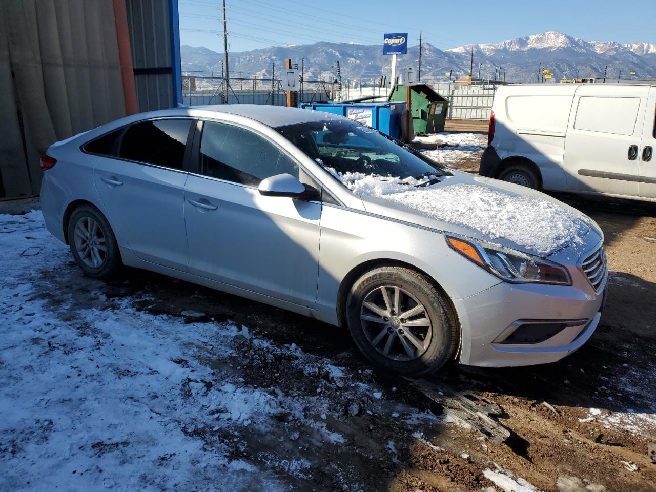 2016 Hyundai Sonata VIN 5NPE24AF6GH346075 Copart auction photo, rear end damage thumbnail 4