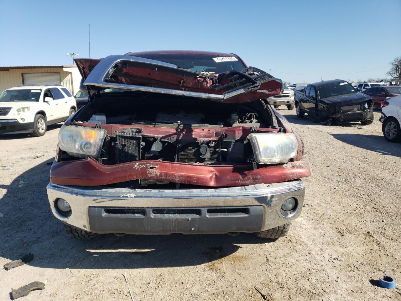 2008 Toyota Tundra VIN 5TFDV54158X032660 Copart auction photo, front end damage thumbnail 5