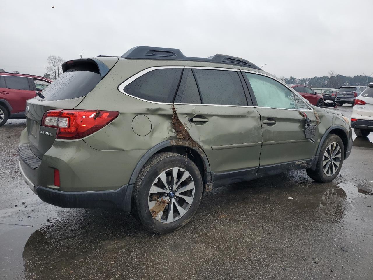 2015 Subaru Outback VIN 4S4BSBNC8F3358824 Copart auction photo, side / front end damage thumbnail 3