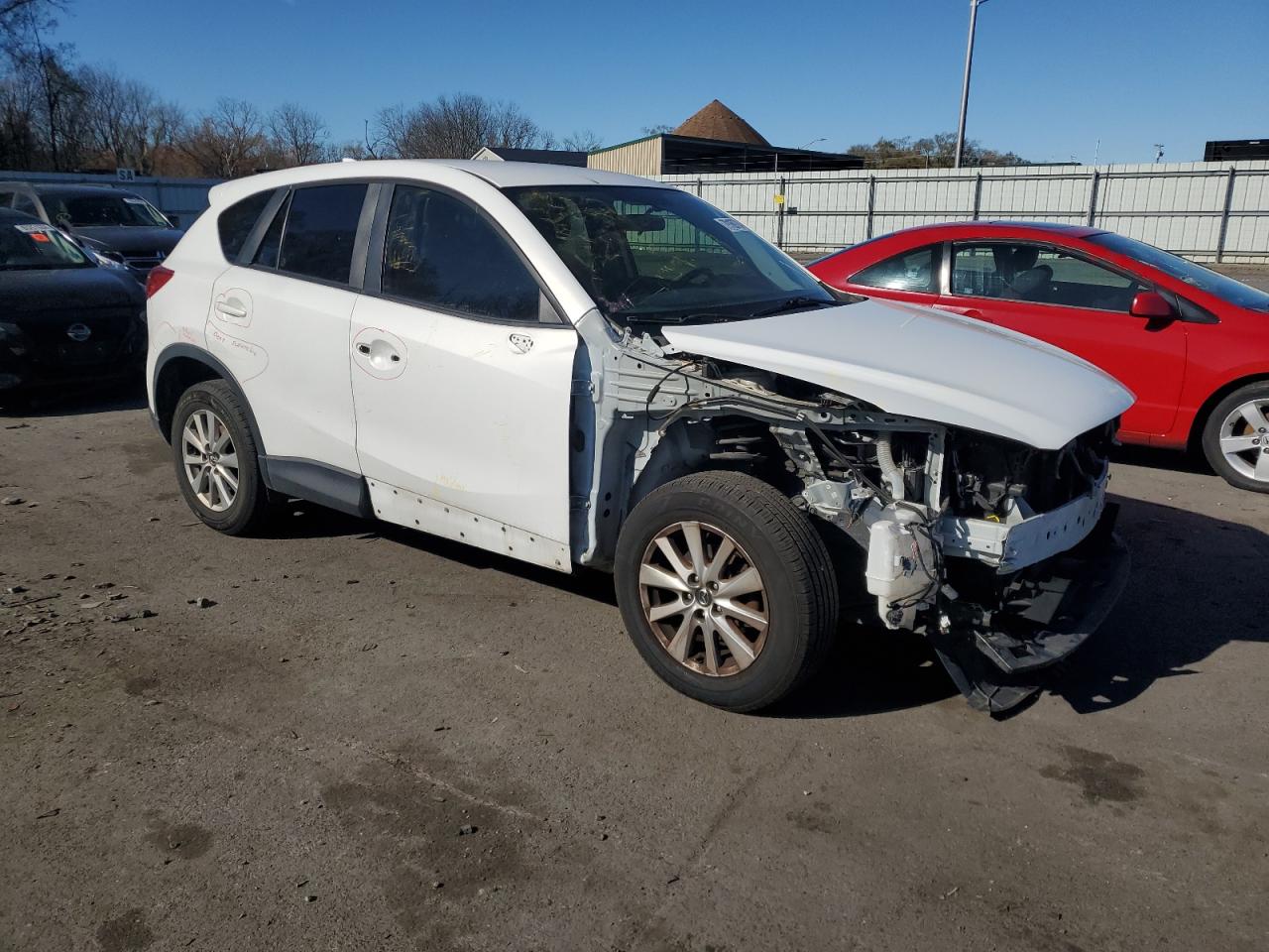 2016 Mazda CX-5 VIN JM3KE2CY6G0813139 Copart auction photo, front end damage thumbnail 4