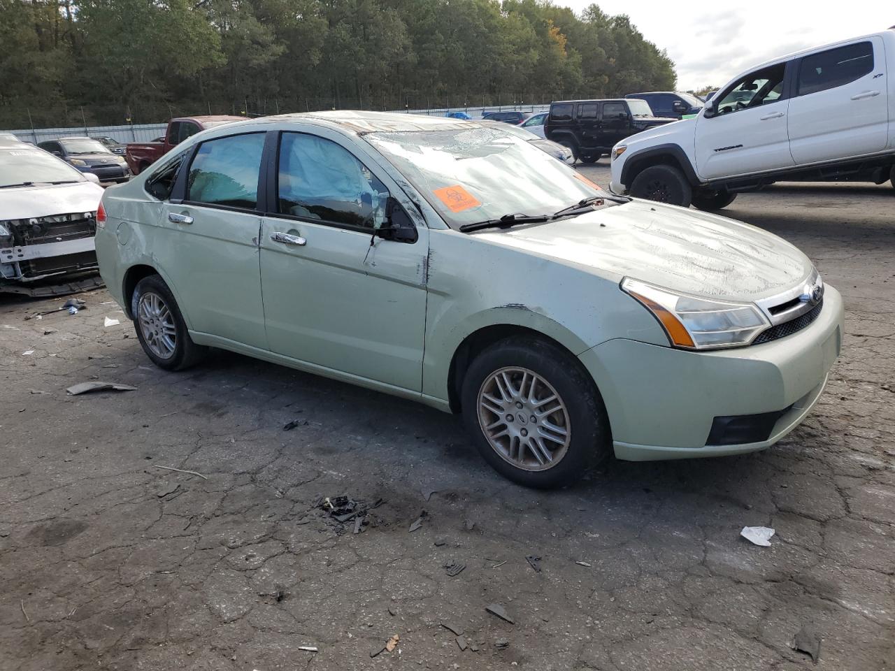 2010 Ford Focus VIN 1FAHP3FN7AW268437 Copart auction photo, side damage thumbnail 4