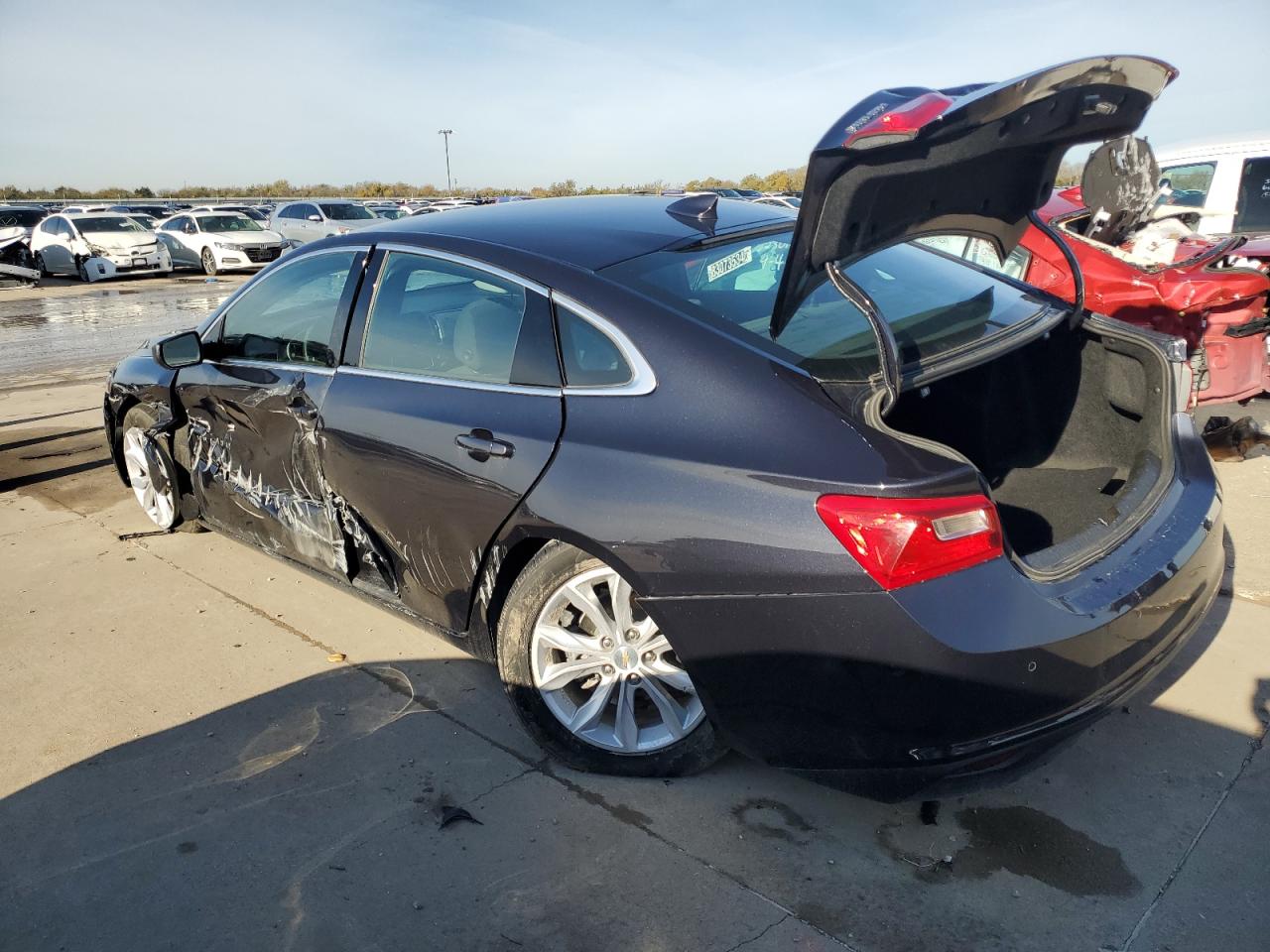 2023 Chevrolet Malibu VIN 1G1ZD5ST9PF136675 Copart auction photo, side / front end damage thumbnail 2