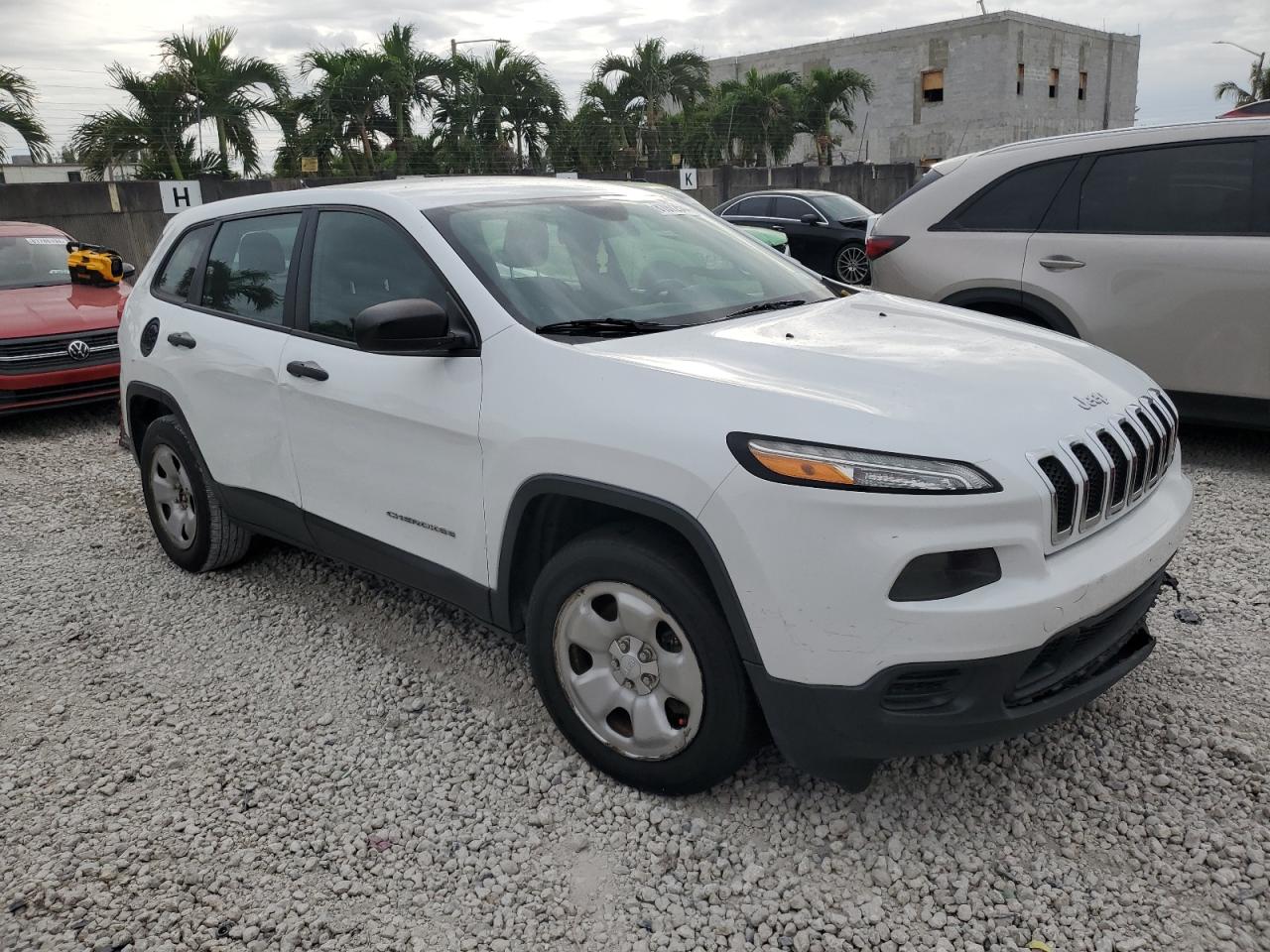 2014 Jeep Grand Cherokee VIN 1C4PJMAB5EW166196 Copart auction photo, side damage thumbnail 4
