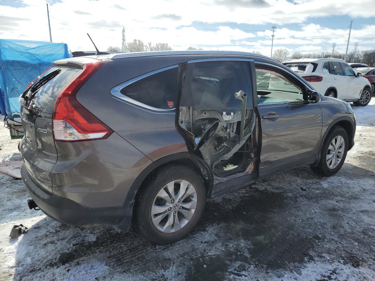 2013 Honda CR-V VIN 5J6RM4H79DL073354 Copart auction photo, side / undercarriage damage thumbnail 3