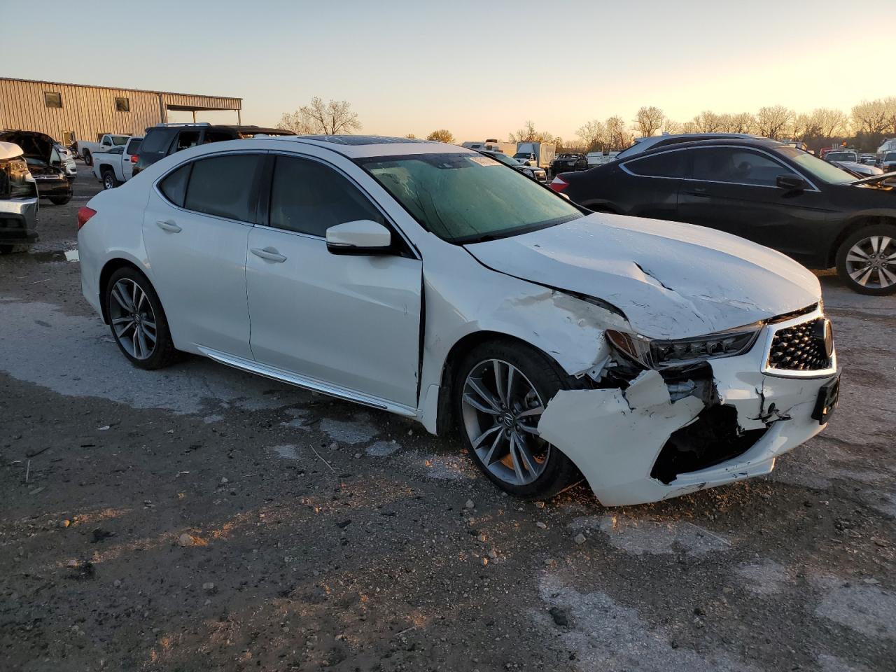 2020 Acura TLX VIN 19UUB2F49LA004288 Copart auction photo, front end / mechanical damage thumbnail 4