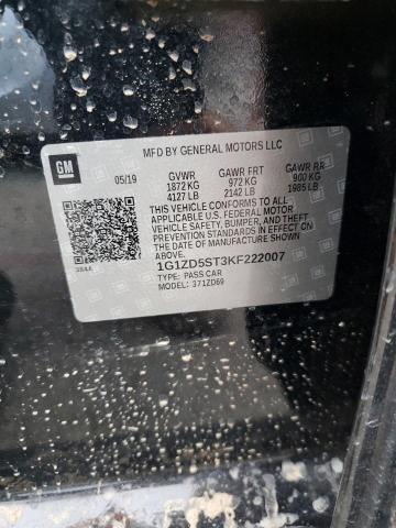 2019 Chevrolet Malibu VIN 1G1ZD5ST3KF222007 Copart auction photo, all over damage thumbnail 13