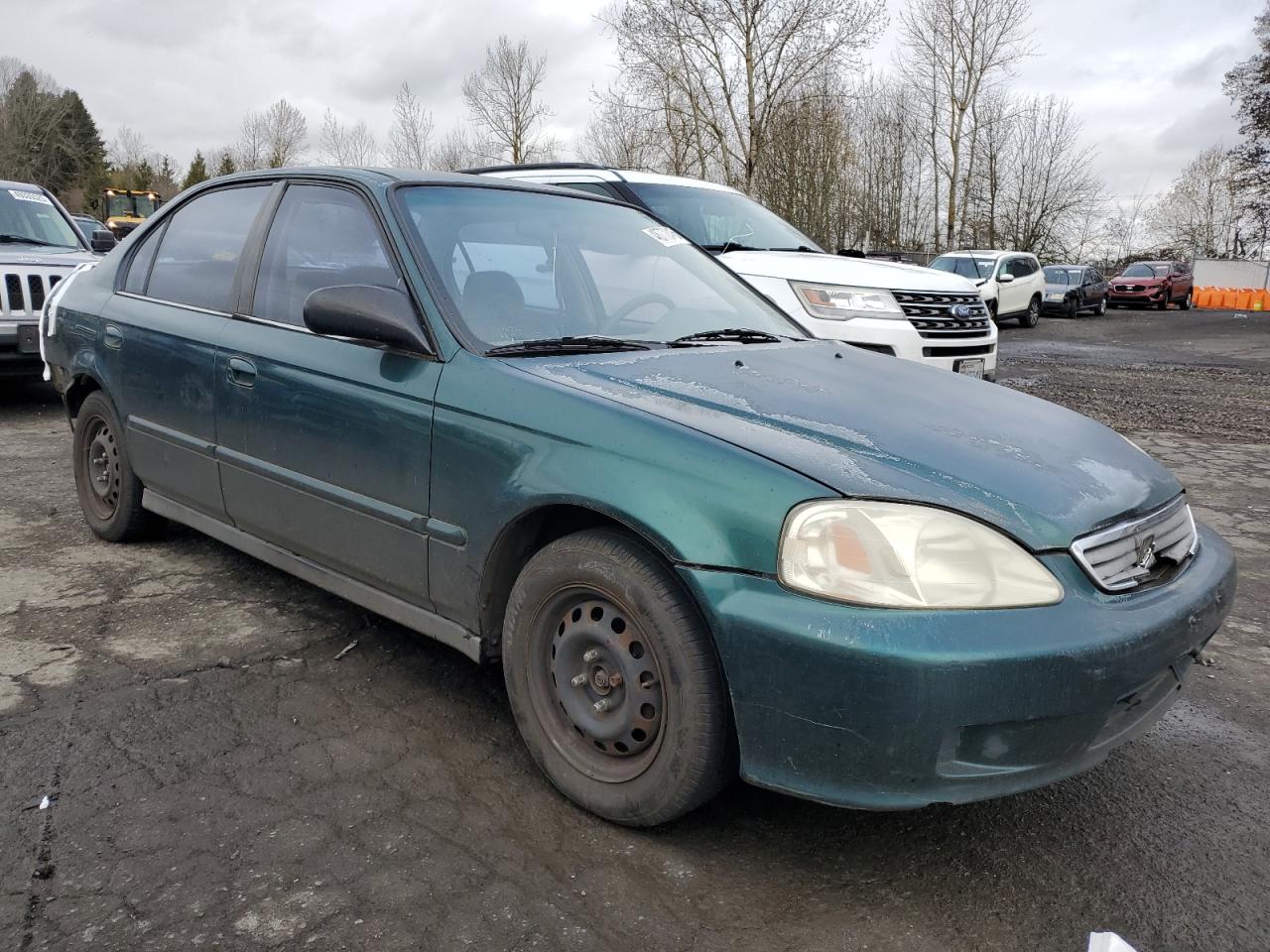 1999 Honda Civic VIN 2HGEJ6611XH584129 Copart auction photo, rear end damage thumbnail 4