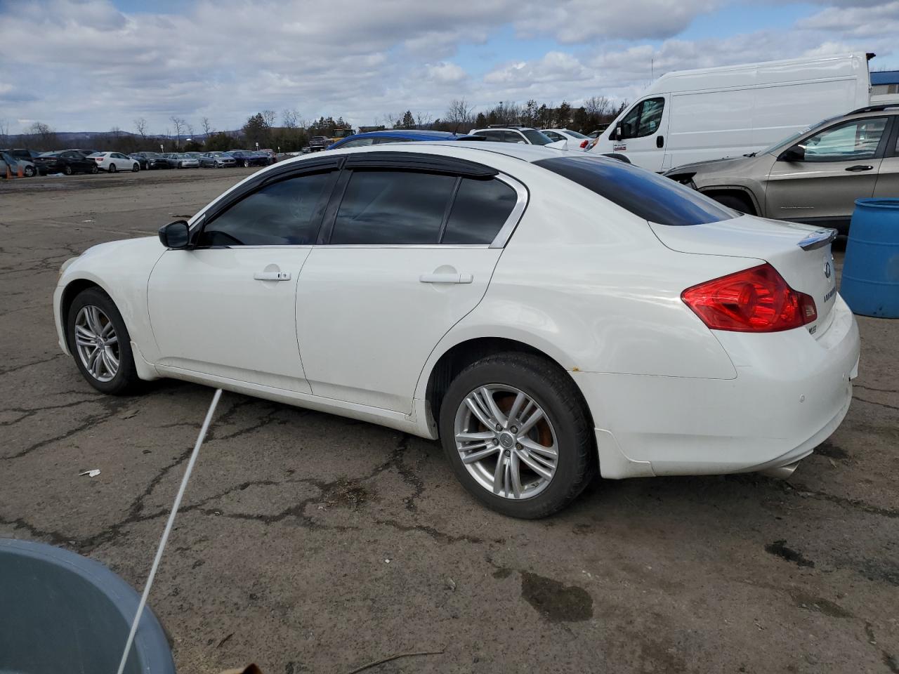 2011 Infiniti G VIN JN1CV6ARXBM353987 Copart auction photo, front end damage thumbnail 2