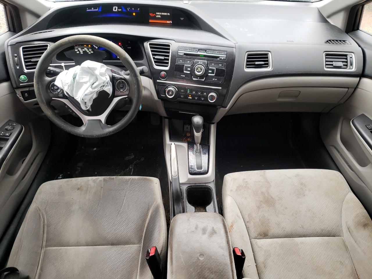 2013 Honda Civic VIN 19XFB2F55DE041983 Copart auction photo, front end damage thumbnail 8