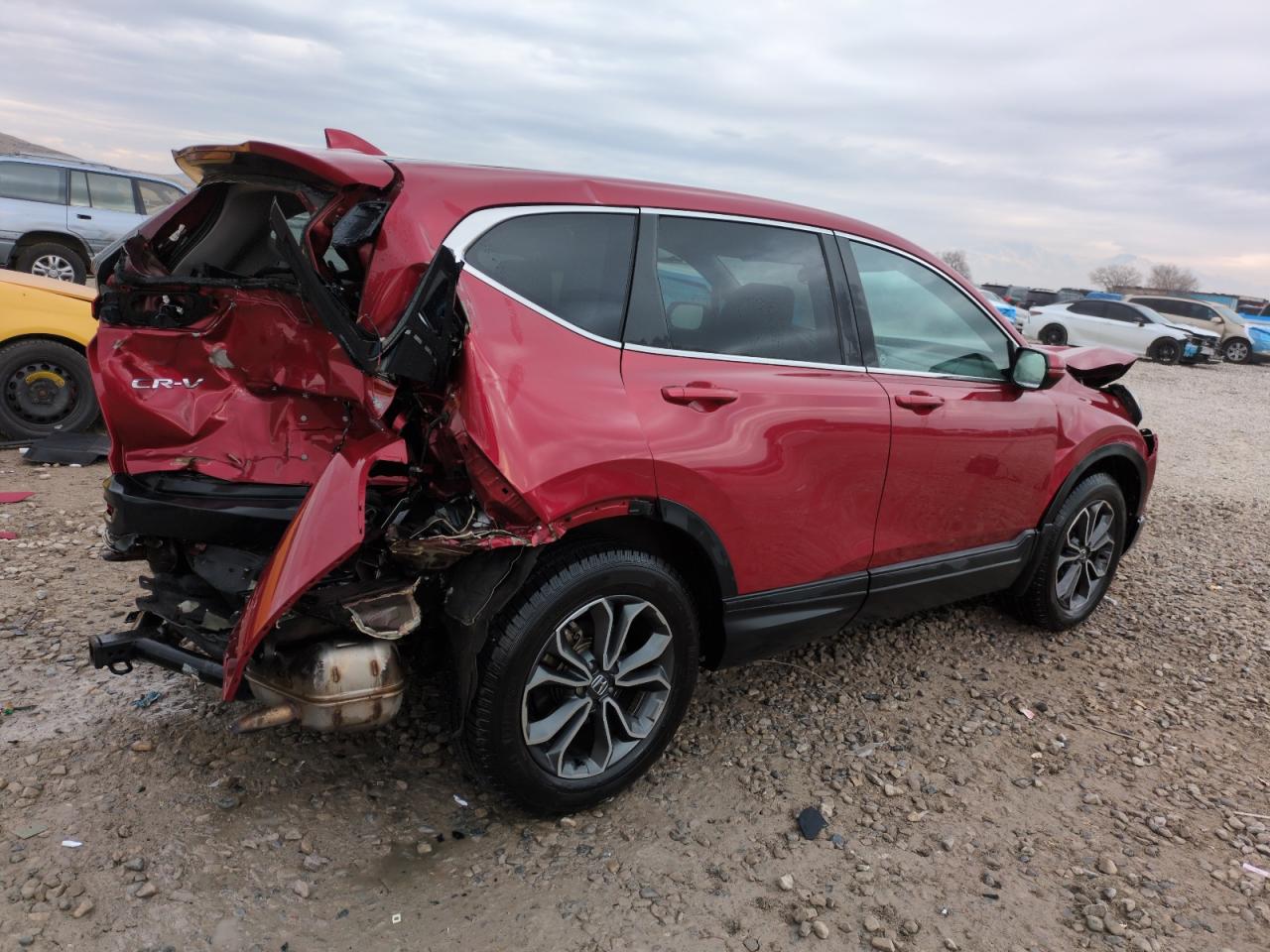 2021 Honda CR-V VIN 5J6RW2H53ML004852 Copart auction photo, rear end / front end damage thumbnail 3
