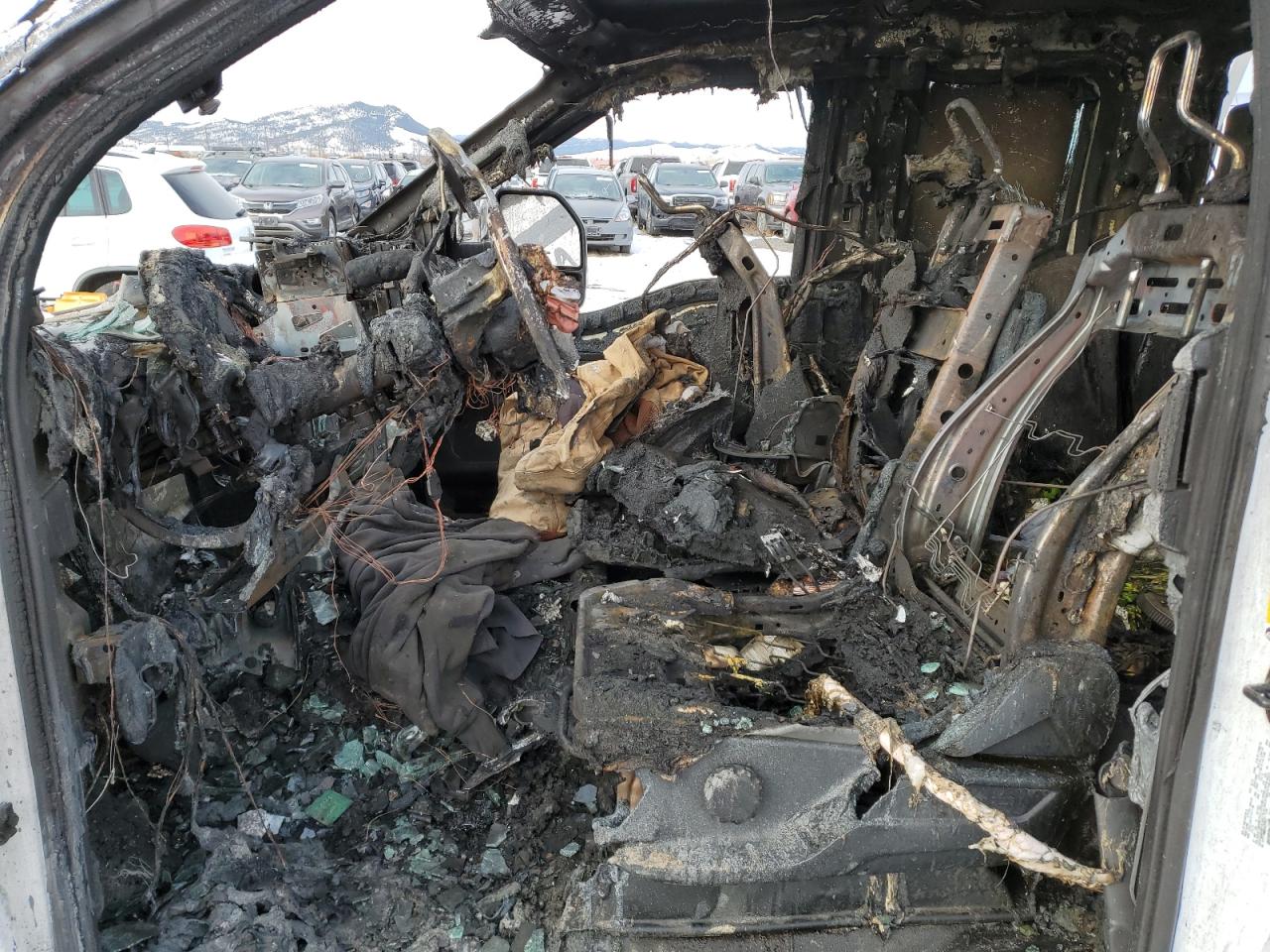 2023 Ford F250 VIN 1FT7X2BA2PEC28378 Copart auction photo, burn damage thumbnail 7