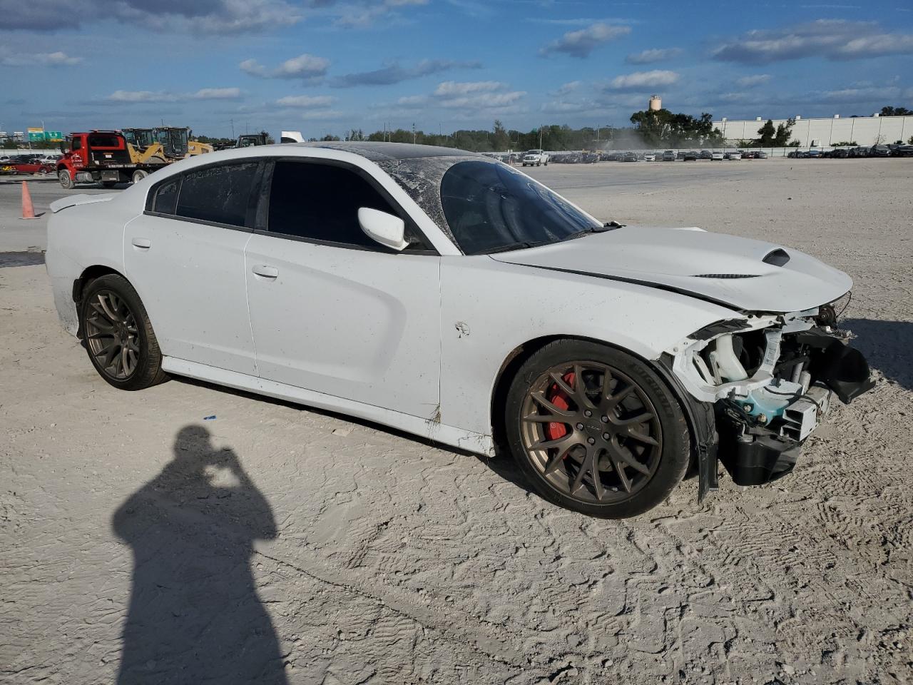 2017 Dodge Charger VIN 2C3CDXL91HH566989 Copart auction photo, front end damage thumbnail 4