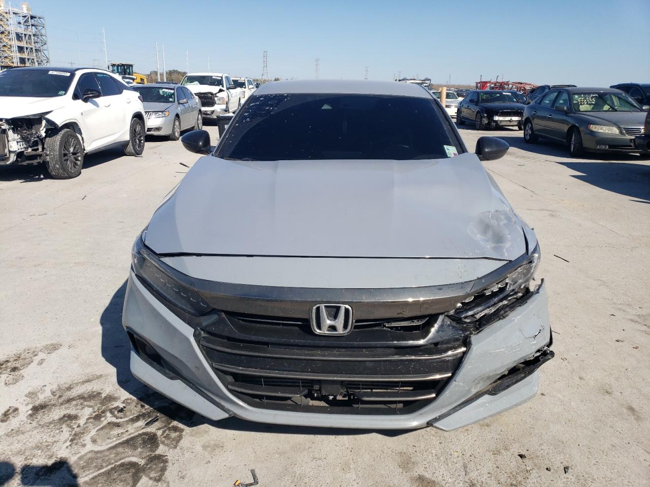 2022 Honda Accord VIN 1HGCV1F35NA023797 Copart auction photo, all over / front end damage thumbnail 5