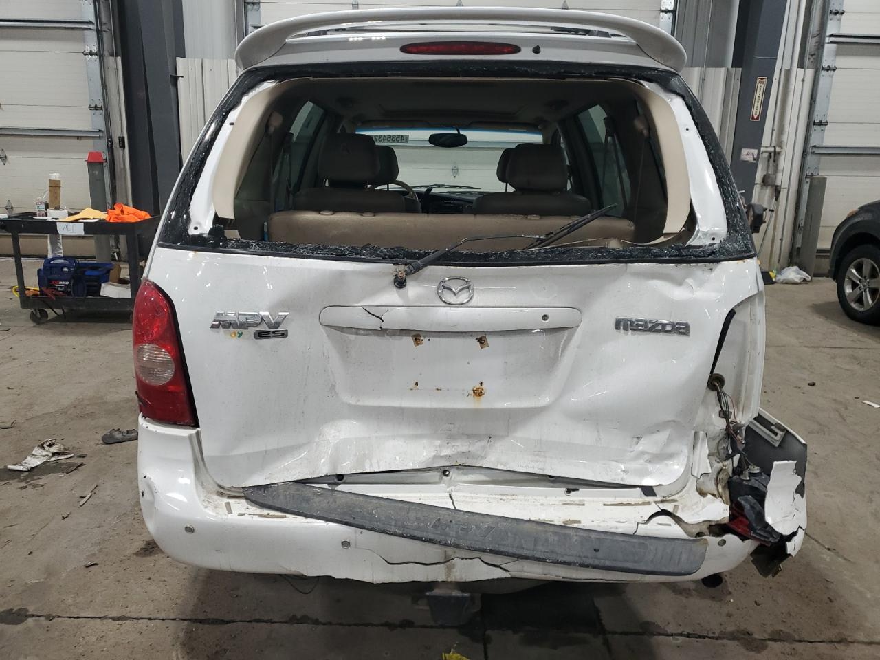 2002 Mazda MPV VIN JM3LW28J320332691 Copart auction photo, rear end damage thumbnail 6