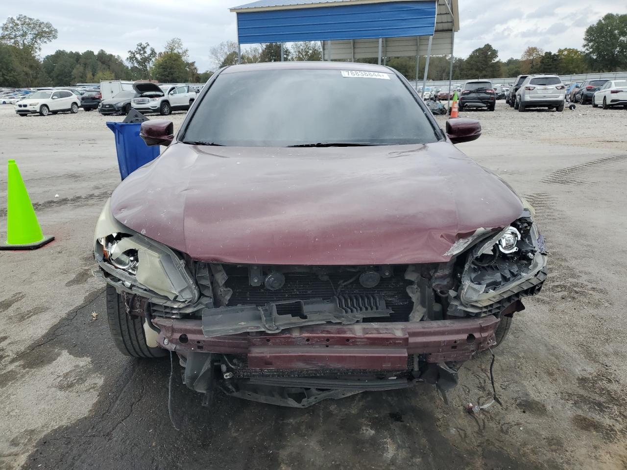 2013 Honda Accord VIN 1HGCR2F72DA112965 Copart auction photo, front end / side damage thumbnail 5