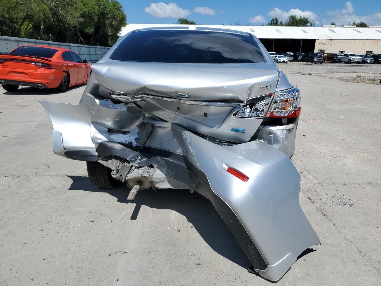 2014 Nissan Sentra VIN 3N1AB7AP9EY342386 Copart auction photo, rear end damage thumbnail 6