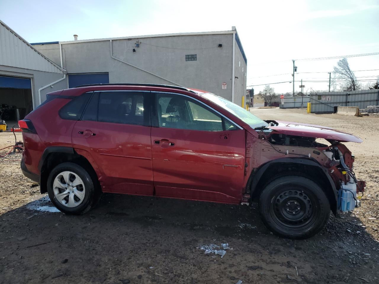 2019 Toyota RAV 4 VIN JTMF1RFV0KD034210 Copart auction photo, front end / side damage thumbnail 4